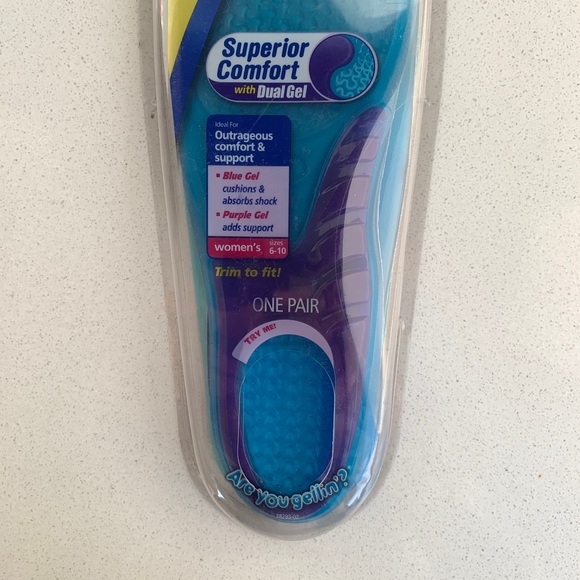 Dr. Scholl's Massaging Gel Insoles, Dual Gel, Trim To Fit Women's Sizes 6-10 - Picture 2 of 4